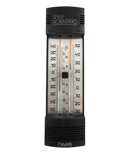 Min-Max Push Button Thermometer - Mercury Free - Controls